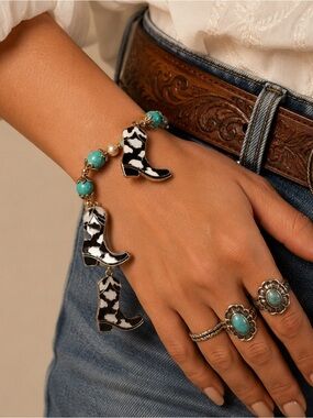 Cowgirl Charm Boot Bracelet